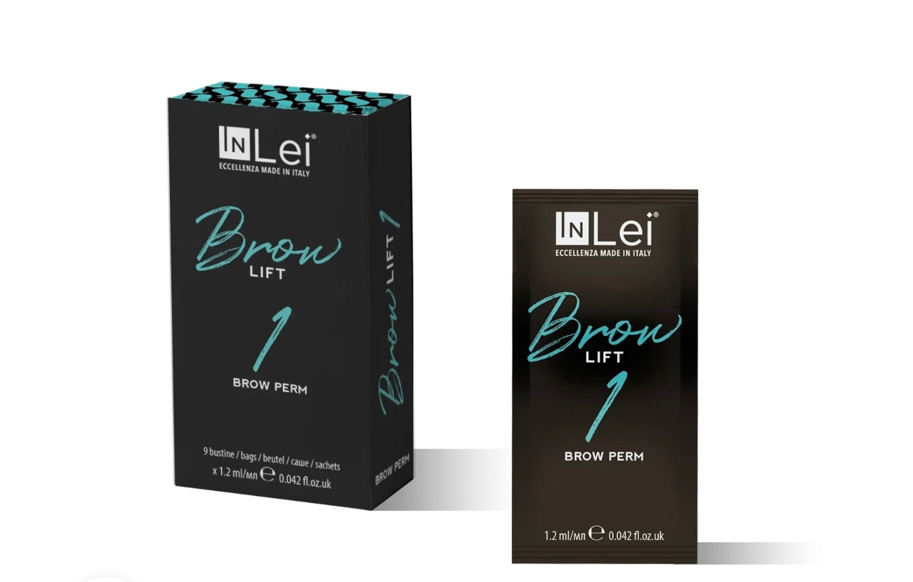 InLei Pas 1 Brow Lift - Monodoze (9 plicuri x 1,2 ml) | Laminare sprancene