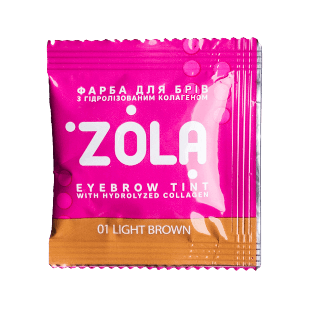 ZOLA Vopsea sprancene 01 Light Brown ( Plic vopsea 5ml +Oxidant 3%)