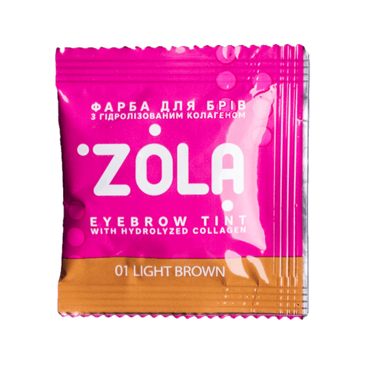 ZOLA Vopsea sprancene 01 Light Brown ( Plic vopsea 5ml +Oxidant 3%)