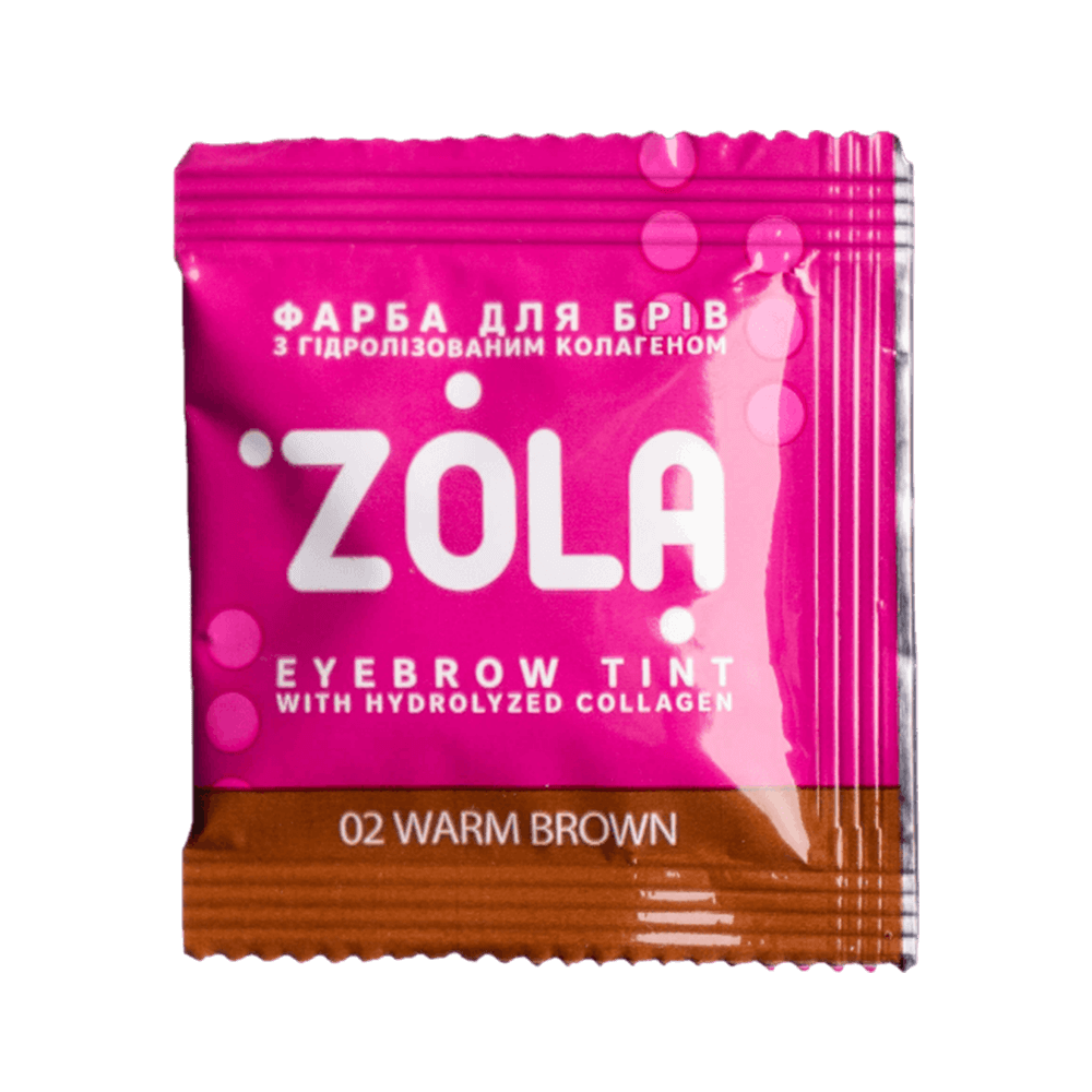 ZOLA Vopsea sprancene 02 Warm Brown ( Plic vopsea 5ml+Oxidant 3%)