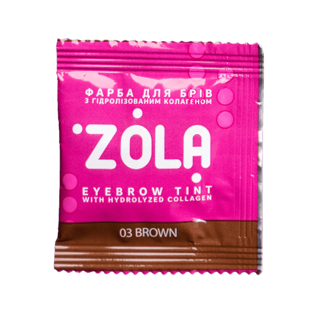 ZOLA Vopsea sprancene 03 Brown ( Plic vopsea 5ml + Oxidant 3%)