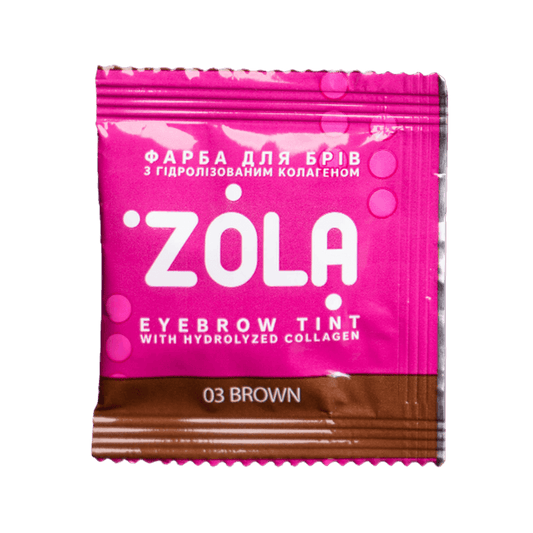 ZOLA Vopsea sprancene 03 Brown ( Plic vopsea 5ml + Oxidant 3%)