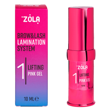 ZOLA Pas 1 LASH & BROW LAMINATION SYSTEM LIFTING PINK GEL | Laminare Gene&Sprancene