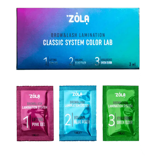 ZOLA ā CLASSIC SYSTEM COLOR LAB | Set laminare sprancene&gene (3plicuri x 1ml)