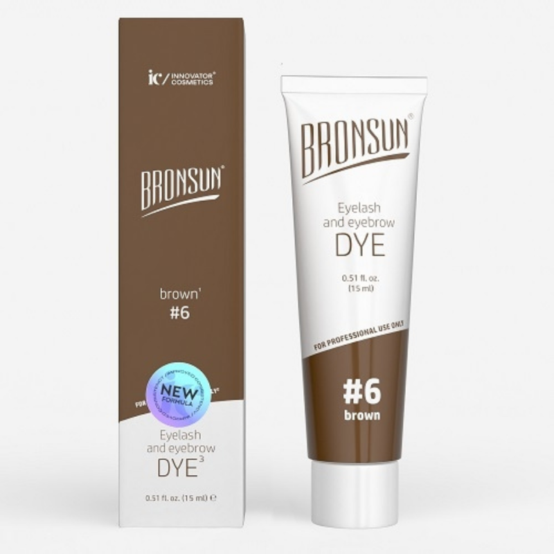 BRONSUN Vopsea gene si sprancene -BROWN 15 ml