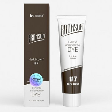 BRONSUN Vopsea gene si sprancene -Dark Brown 15 ml