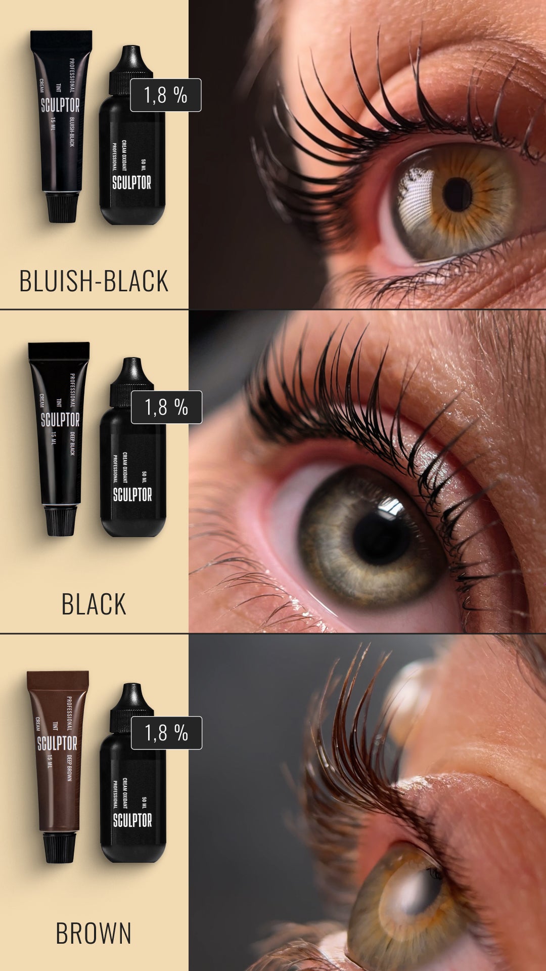 SCULPTOR EYELASH TINT - Deep Brown 15 ml