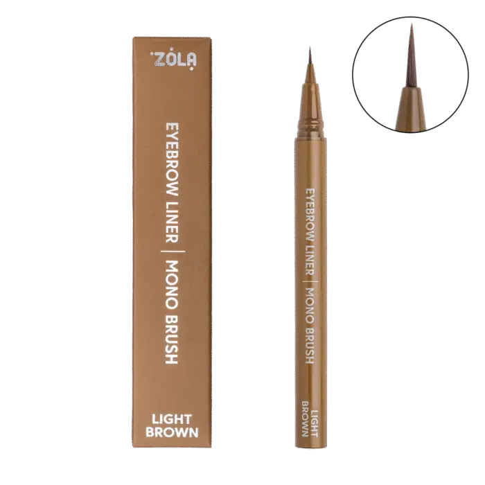 ZOLA – EYEBROW LINER MONO BRUSH | Marker pentru sprancene (LIGHT BROWN)