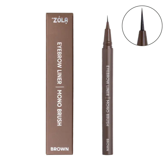 ZOLA – EYEBROW LINER MONO BRUSH | Marker pentru sprancene (BROWN)