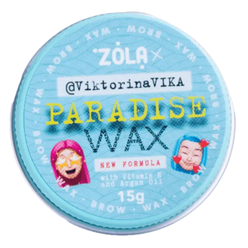 ZOLA x VIKTORINA VIKA – Paradise Wax | Ceară pentru fixarea sprâncenelor 15 g