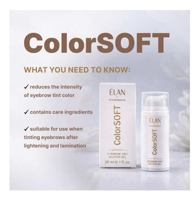 ELAN ColorSOFT - Gel diluant pentru vopseaua de sprâncene (30 ml)