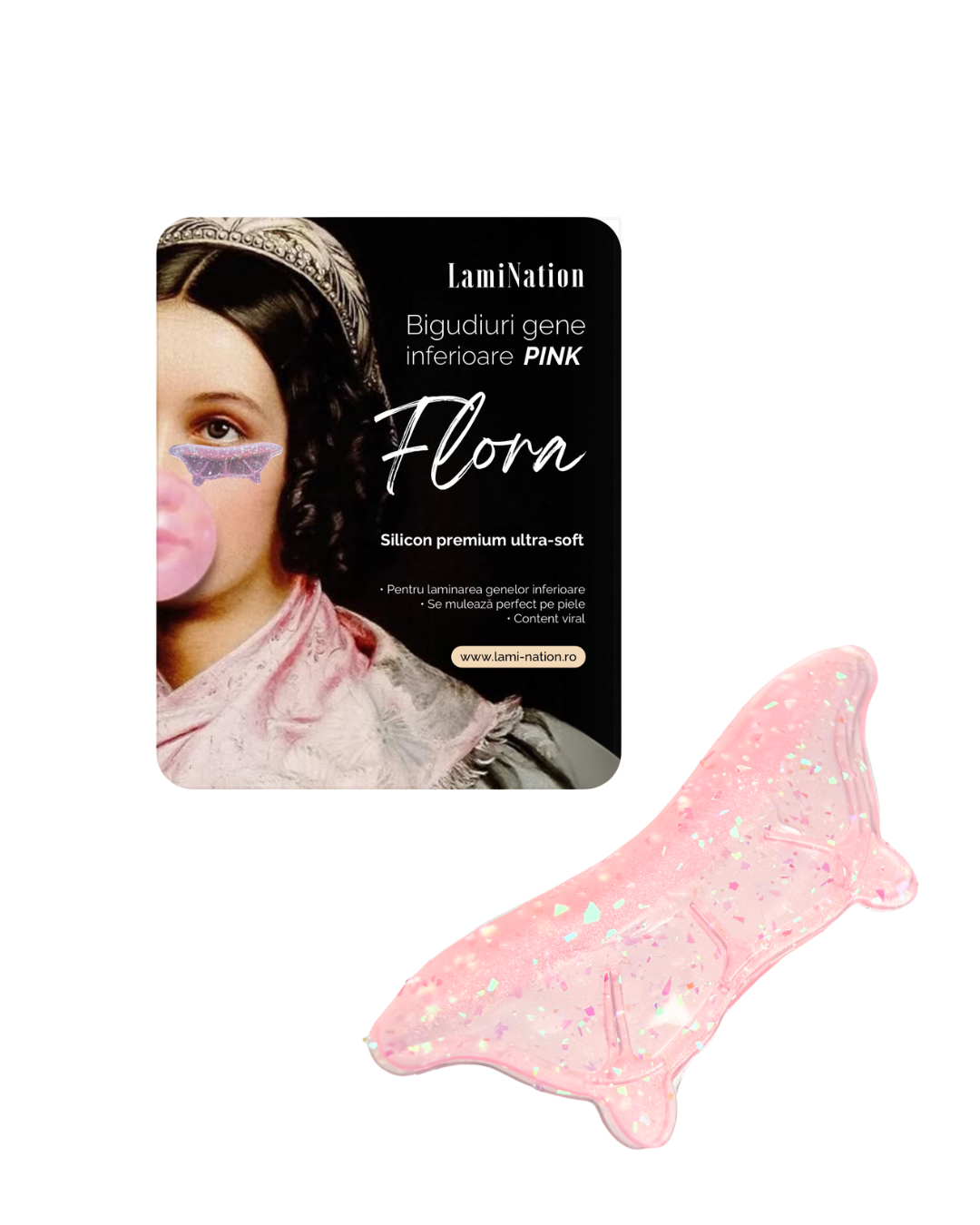 LamiNation Bigudiuri Flora Pink - laminare gene inferioare