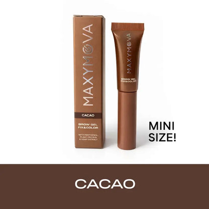 MAXYMOVA – MINI BROW GEL FIX&GO | Gel fixare sprancene (CACAO) 2,5ml