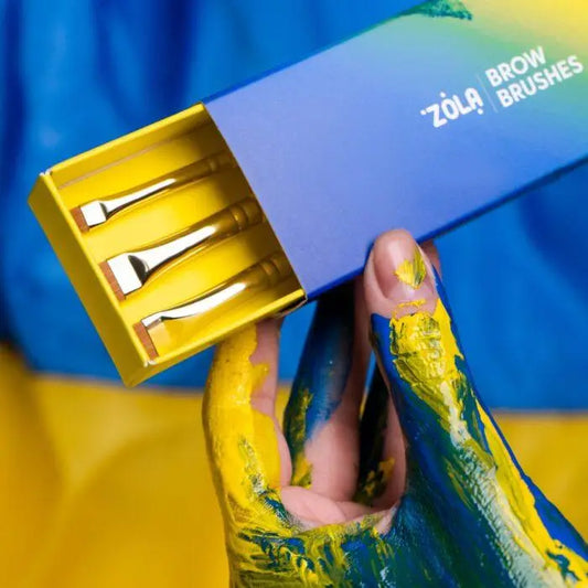 ZOLA Set Pensule BROW BRUSHES UKRAINIAN EDITION
