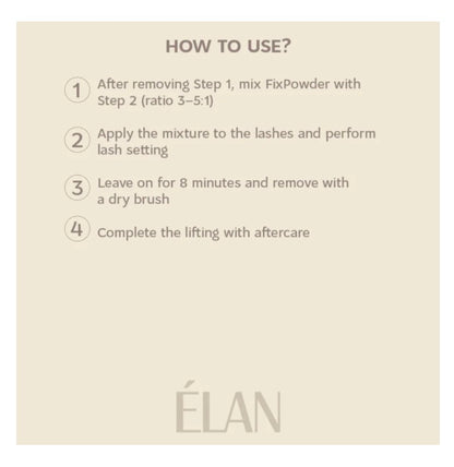 ELAN - FIX POWDER | Pudra Fixativa Pentru Laminarea Genelor