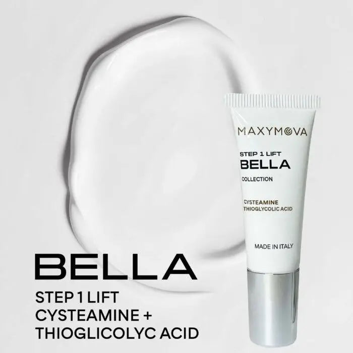 MAXYMOVA – BELLA COLLECTION STEP 1 LIFT | Solutie laminare gene si sprancene (CYSTEAMINE+TGA, 10ml)