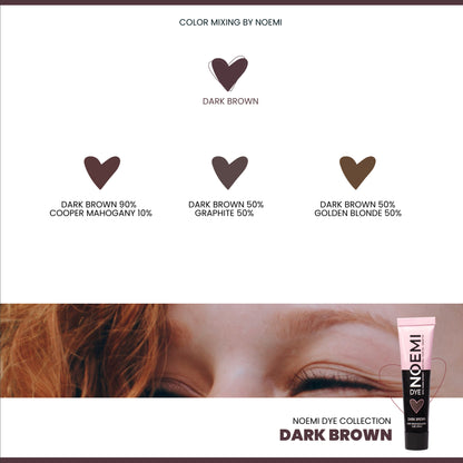 NOEMI Vopsea sprancene & gene Dark Brown, 15 ml