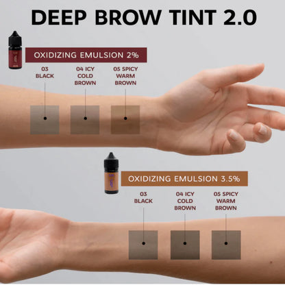 ELAN Vopsea Sprancene Deep Brow Tint | 04 Icy Cold Brown 20ml