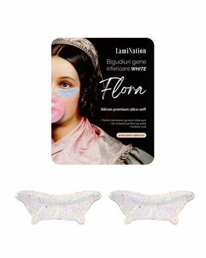 LamiNation Bigudiuri Flora White - laminare gene inferioare