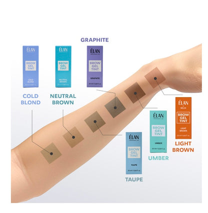 ELAN Brow Gel Tint - Light Brown -20 ml