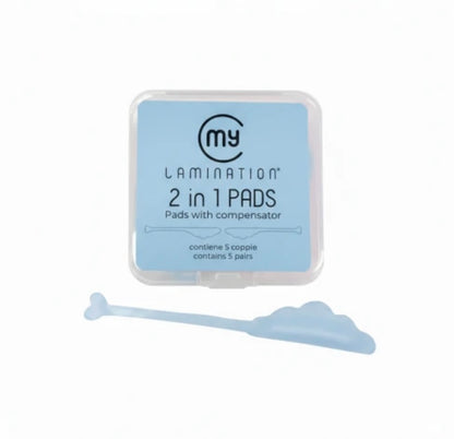 MY LAMINATION - 2 în 1 Pads Blue | Bigudiuri cu compensator (pentru laminarea genelor)