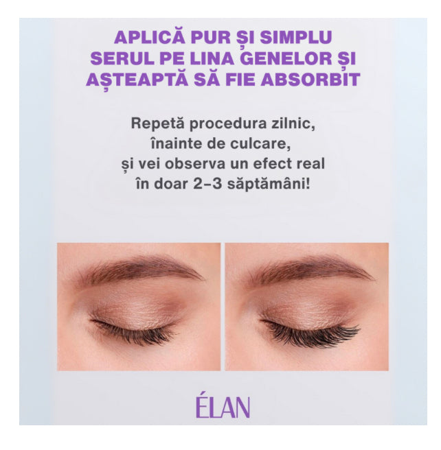 ELAN LASH BOOST – Ser cu peptide pentru îngrijirea și fortificarea genelor