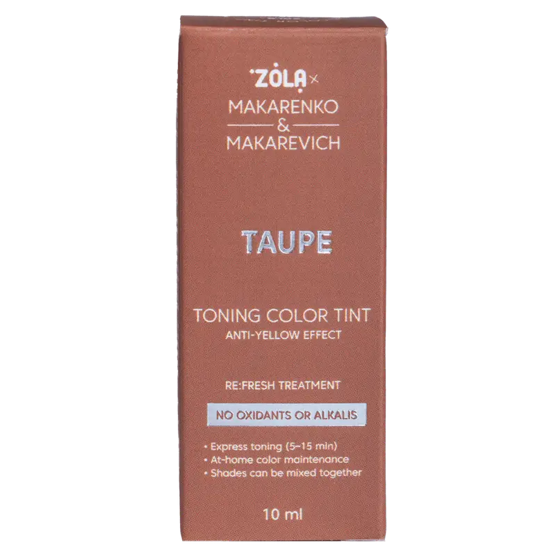 ZOLA x MAKARENKO & MAKAREVICH – TONING COLOR TINT | Masca coloranta sprancene (TAUPE)
