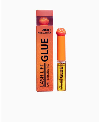 ZOLA x ROMASHKA – Orange Lash Lift Glue Strong Fix | Adeziv profesional pentru laminare gene 5 ml