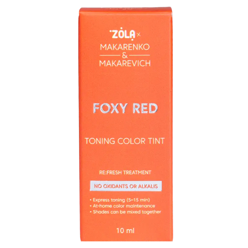 ZOLA x MAKARENKO & MAKAREVICH – TONING COLOR TINT | Masca coloranta sprancene (FOXY RED)