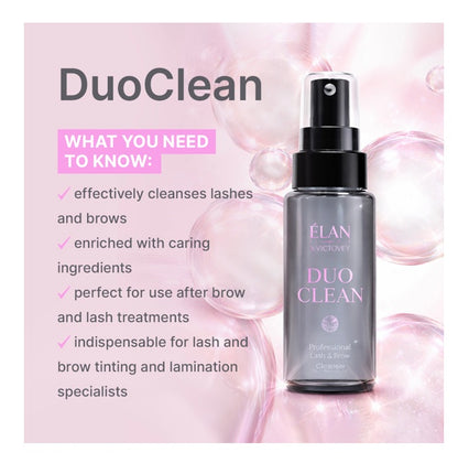 ELAN x VICTOVEY | DUOCLEAN - Cleanser profesional pentru gene și sprâncene (120 ml)