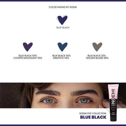 NOEMI Vopsea sprancene & gene Blue Black Noemi, 15 ml