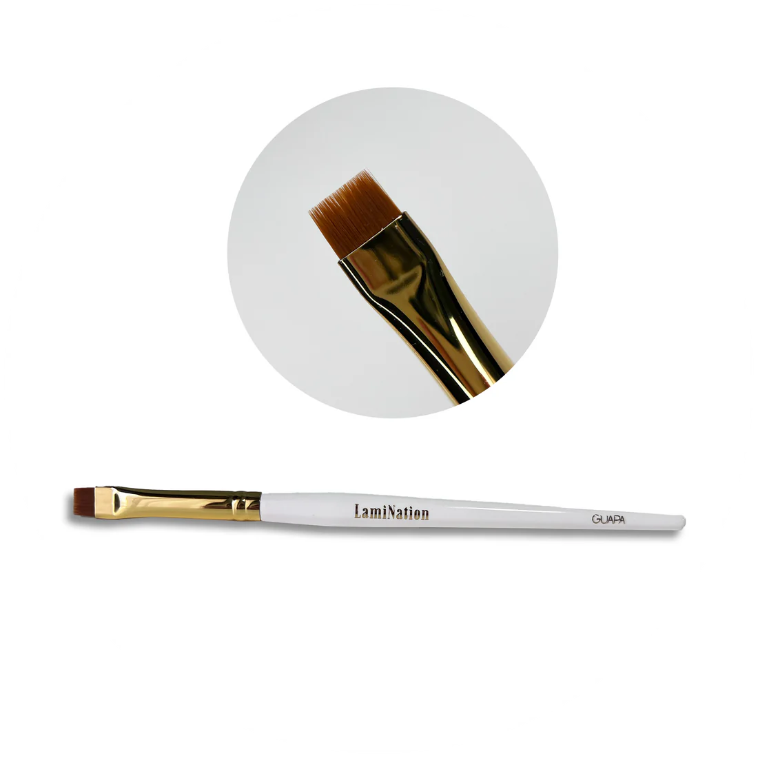 LamiNation Set 5 Pensule Lash&Brow + Husa