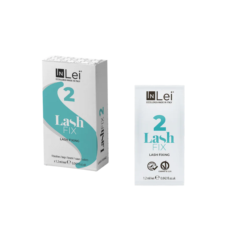 InLei Pas 2 Lash Fix - Monodoze (9 Pliculete x 1,2ml) | Laminare gene FORMULA NOUA VEGANA