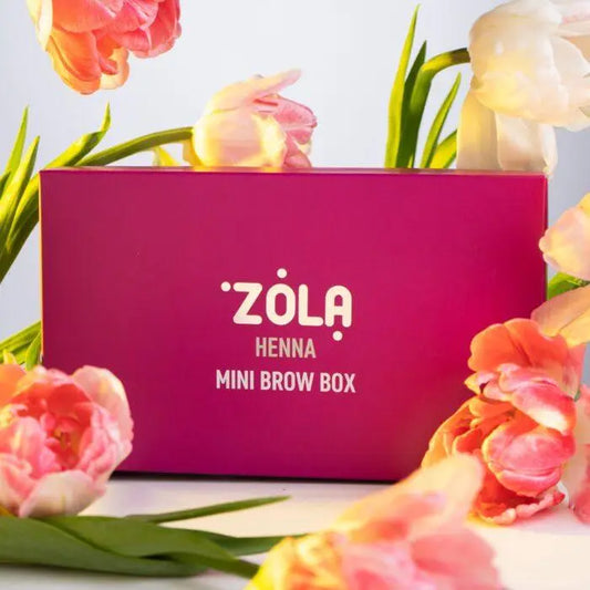 ZOLA Mini Henna Brow Box( 6 vopsele x 5 g + ulei 15 ml )