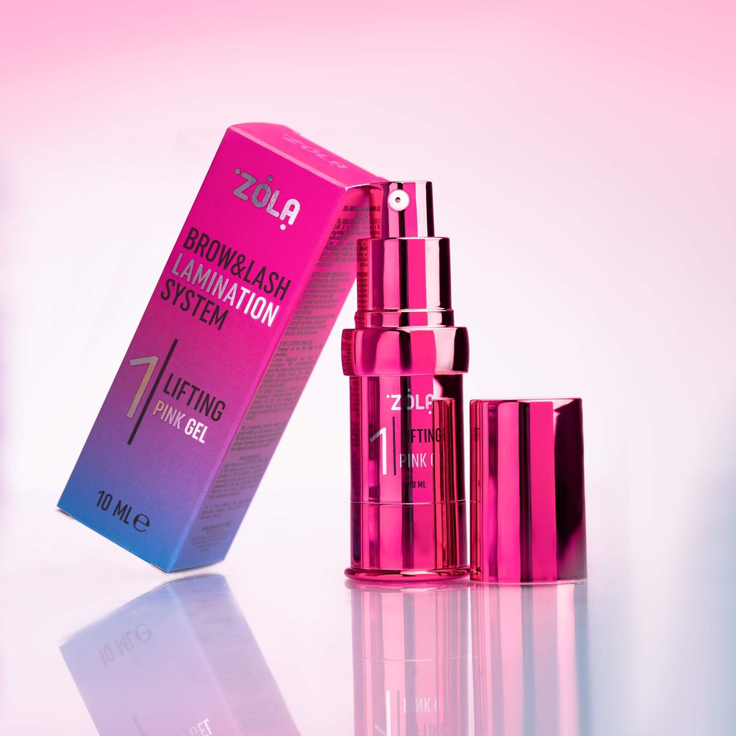 ZOLA Pas 1 LASH & BROW LAMINATION SYSTEM LIFTING PINK GEL | Laminare Gene&Sprancene