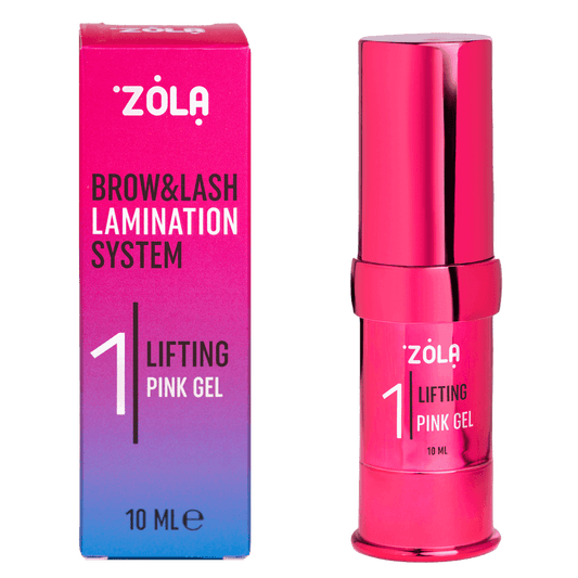 ZOLA Pas 1 LASH & BROW LAMINATION SYSTEM LIFTING PINK GEL | Laminare Gene&Sprancene