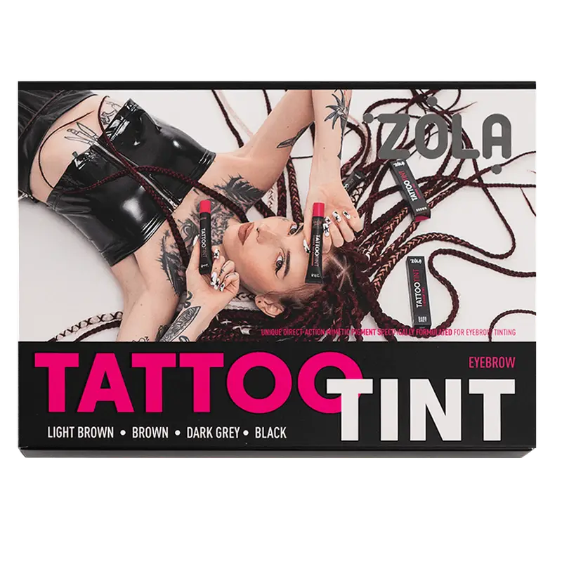 ZOLA TATTOO TINT - Set 4 Vopsele sprancene