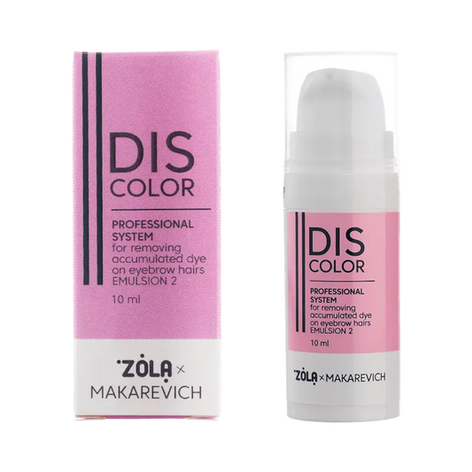 ZOLA x MAKAREVICH-Discolor Emulsion 2- Sistem profesional indepartare vopsea de pe firele de par sprancene