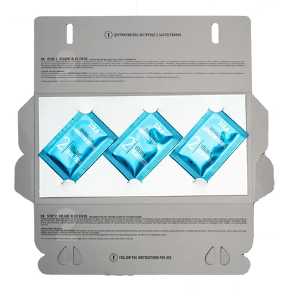 ZOLA – COLOR LAB 2 VOLUME BLUE FIXER | Solutie laminare sprancene&gene (3plicuri x 1ml)