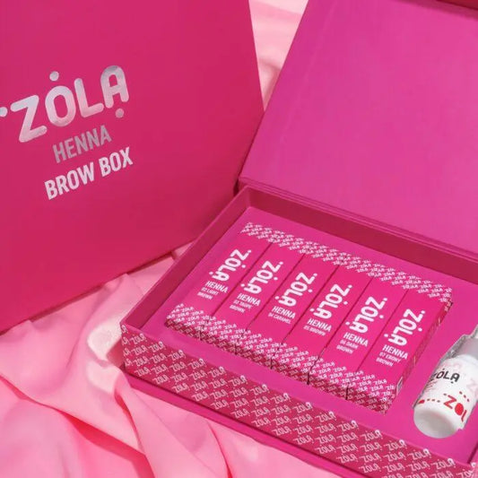 ZOLA – Henna Brow Box (6 culori x 10g + ulei 15ml)
