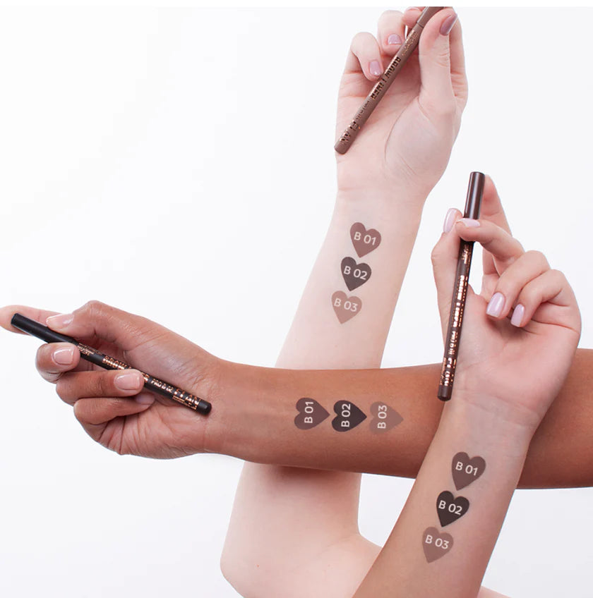 ÉLAN | BROW LINER PRO – Creion pudrat sprancene (DARK BROWN B02)