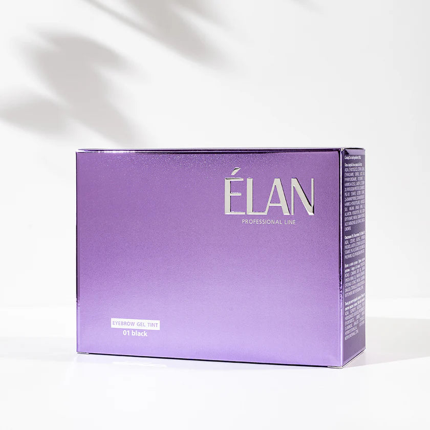 ÉLAN – Vopsea Gel sprancene cu oxidant (BLACK 01) (MINI)