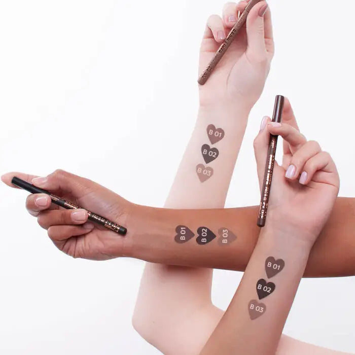 ÉLAN | BROW LINER PRO – Creion pudrat sprancene B01 (MEDIUM BROWN)