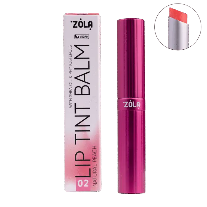 ZOLA – LIP TINT BALM | Balsam de buze (02 PEACH NATURAL)