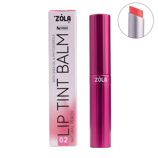 ZOLA – LIP TINT BALM | Balsam de buze (02 PEACH NATURAL)