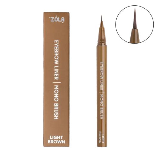 ZOLA – EYEBROW LINER MONO BRUSH | Marker pentru sprancene (LIGHT BROWN)