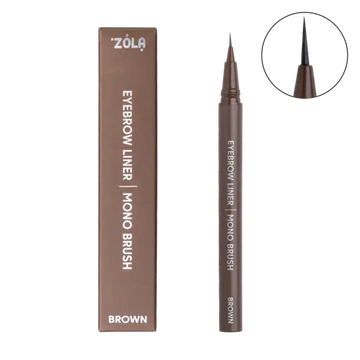 ZOLA – EYEBROW LINER MONO BRUSH | Marker pentru sprancene (BROWN)