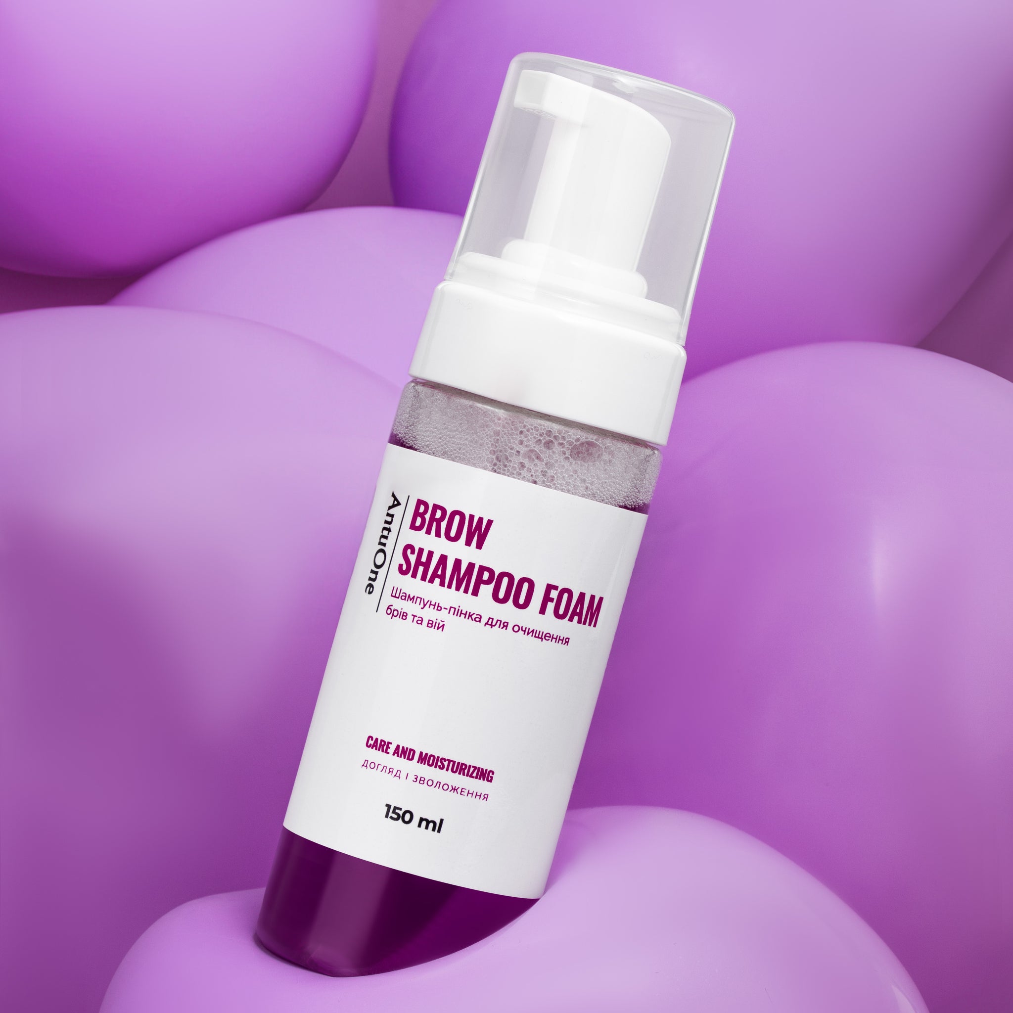 AntuOne Spuma curatare gene si sprancene – 150ml