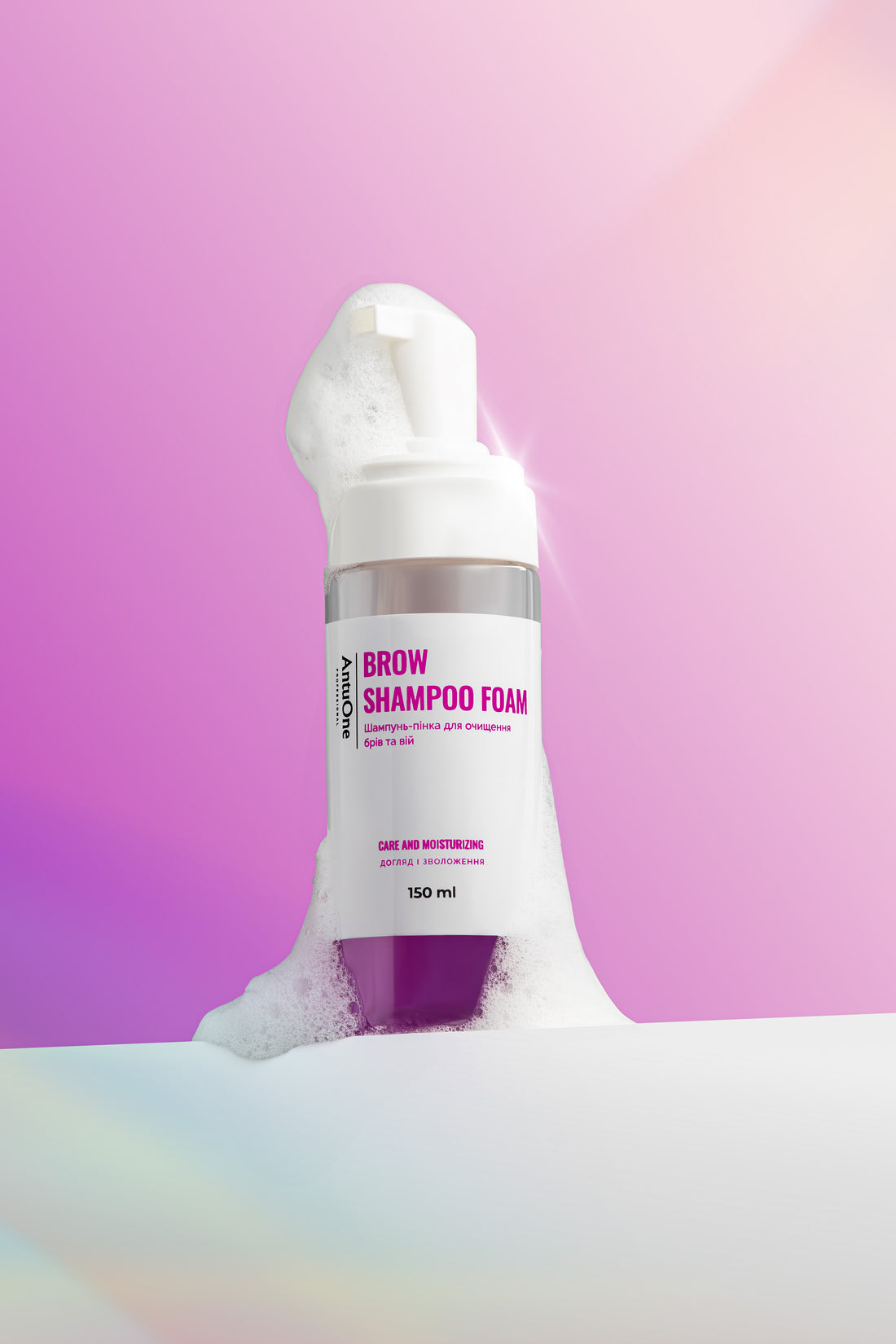 AntuOne Spuma curatare gene si sprancene – 150ml