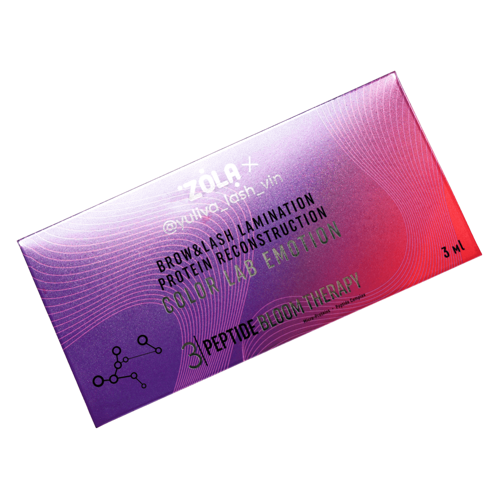 ZOLA x YULIYA LASH VIN | PEPTIDE BLOOM - Tratament gene si sprancene monodoze (3x1ml)